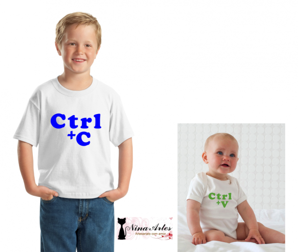 Kit camiseta Ctrl C+ body Ctrl V